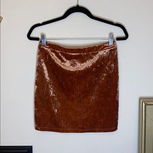 Beautiful Velvet Mini Skirt